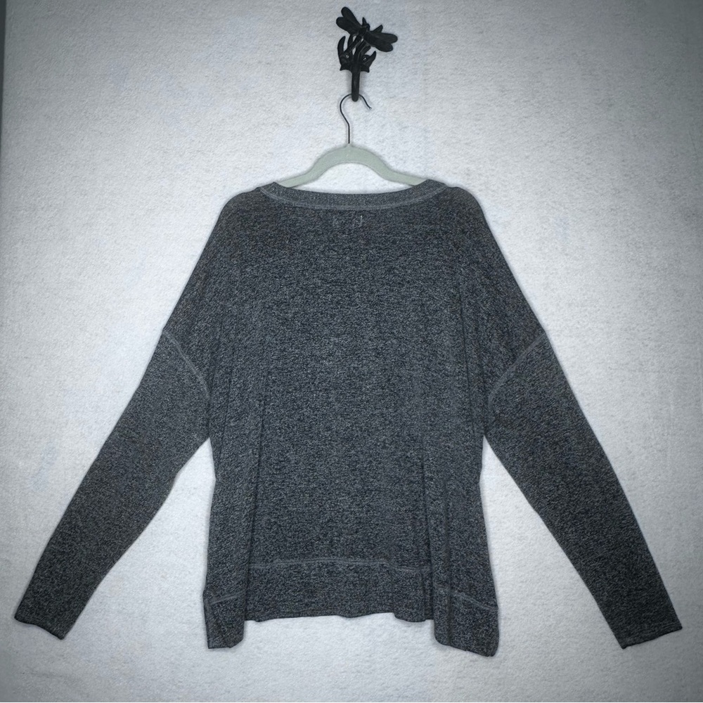 Lucky Brand Heathered Gray Top Size XXL - Picture 2 of 3